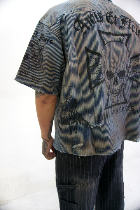 “Heaven or Hollywood” button up shirt