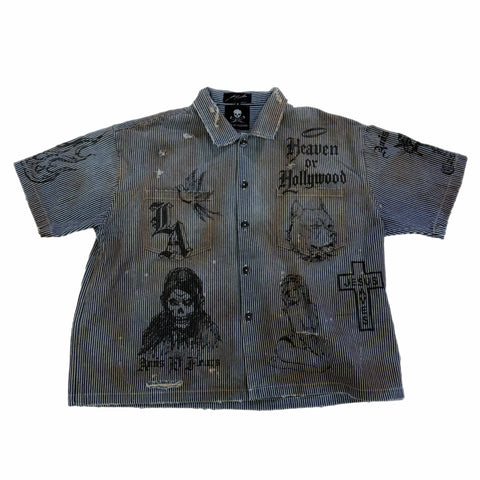 “Heaven or Hollywood” button up shirt