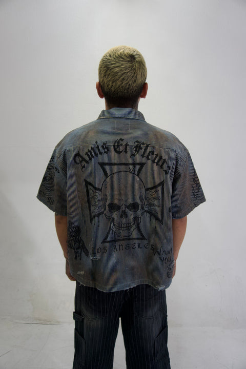 “Heaven or Hollywood” button up shirt