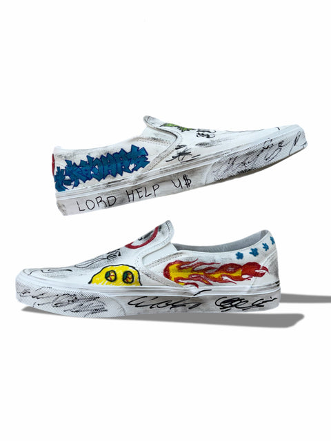 “Lucid dream” slip ons