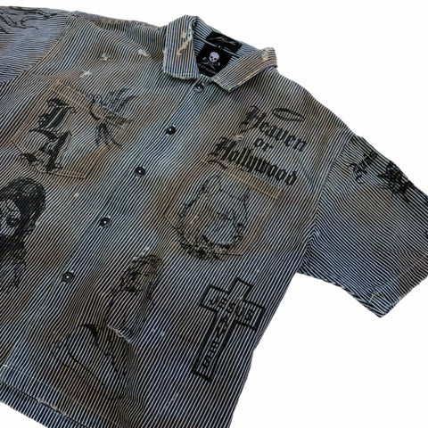 “Heaven or Hollywood” button up shirt